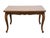 High End Vintage Country French Provincial Cherry Basketweave Parquetry 89" Refectory Dining Table For Sale In Kansas City - Image 6 of 9