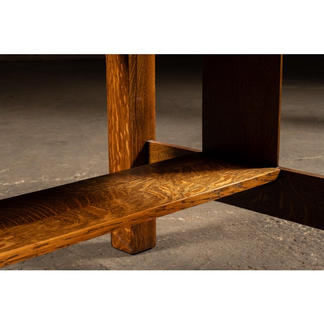 Antique Arts & Crafts/Mission Oak Coffee Table For Sale - Image 11 of 12
