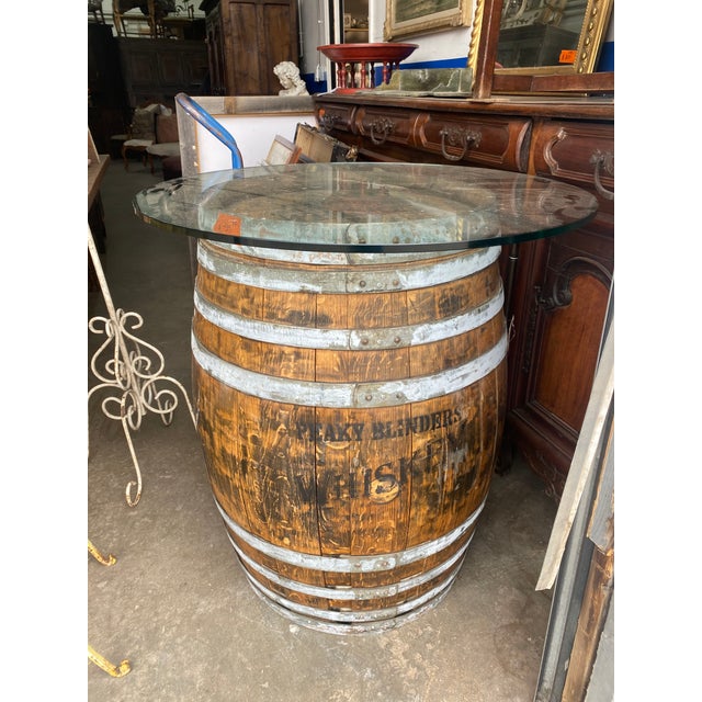 Brown Vintage Peaky Blinders Irish Whiskey Oak Stave Barrel For Sale - Image 8 of 12