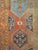 Vintage Heriz Serapi Runner, Hand-Knotted Wool, Geometric Pattern, Terracotta & Navy, 3x16 For Sale - Image 9 of 15