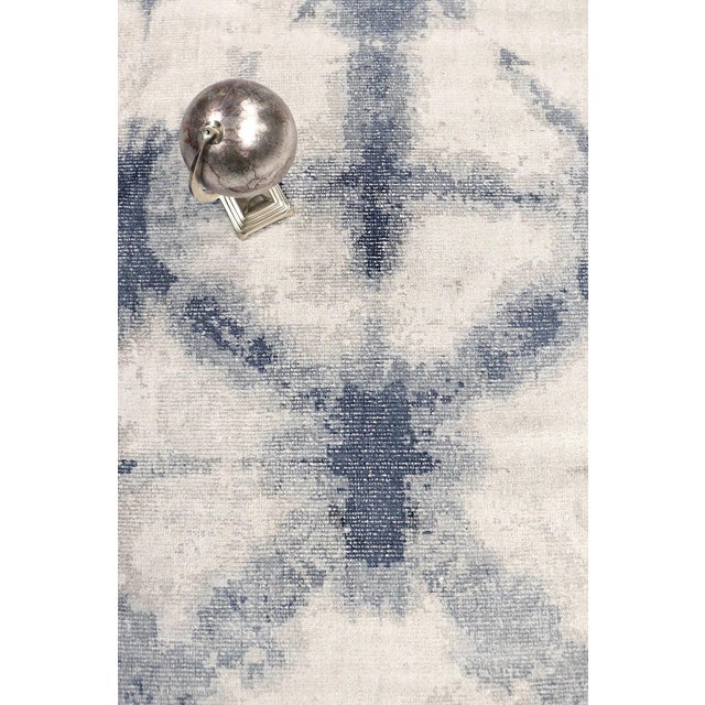 Modern Pasargad Home Shibori Silver Area Rug-10' 0" X 14' 0" For Sale - Image 3 of 6