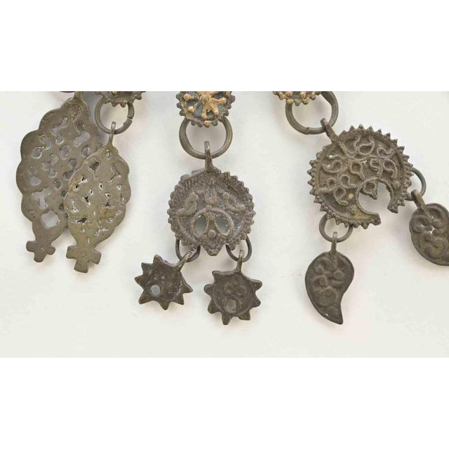 Ancient Turkish Brooch in Metal and Enamel, 19th Century For Sale - Image 3 of 5