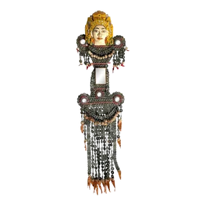 Rare Large Antique Balinese Temple Hanging Lamak, Indonesia