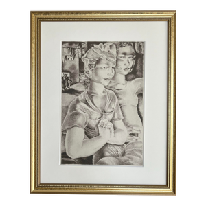 937 Mariette Lydis Parisian Women Lithograph