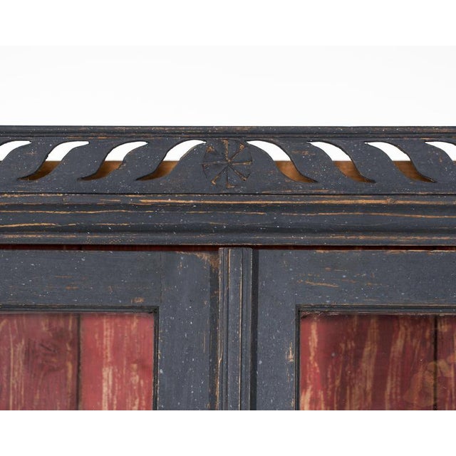 Black Bureau with Multiple Drawers, 1800s For Sale - Image 3 of 10