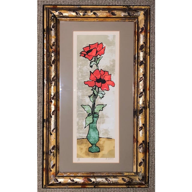 Beautiful original lithograph by artist Merle Izard. Merle Izard is a listed artist who has had exhibits in several...