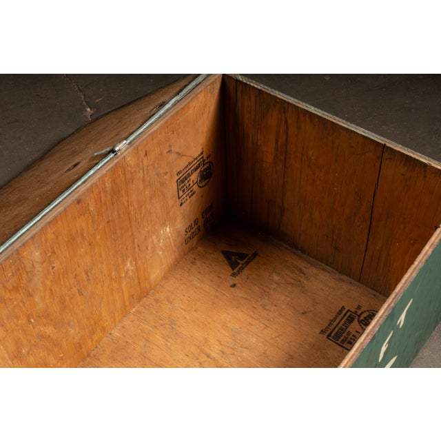 Vintage Electricraft Industrial Shipping Crate Coffee Table For Sale - Image 10 of 10