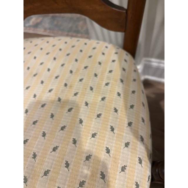 Wood Ethan Allen Chairs Vintage - Wheat Back 4 For Sale - Image 7 of 7