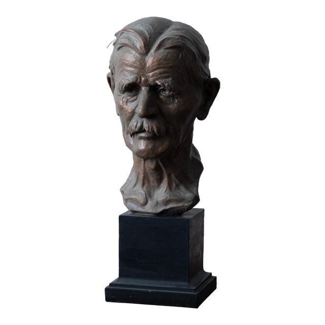 A Gentleman Portrait Bust by Rosario Russell Fiore For Sale
