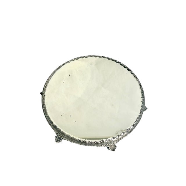 Antique Quadruple Plate Mirrored Plateau Vanity Tray For Sale - Image 10 of 16