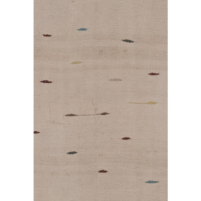 1950s Vintage Anatolian Runner Rug, Beige and Cream Minimalist Design - Rug & Kilim For Sale - Image 5 of 10