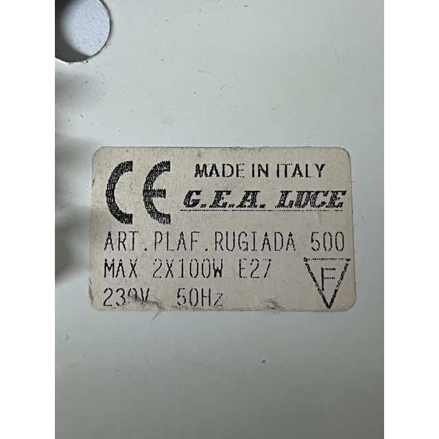 Large Venetian 3-Light Murano Glass Ceiling Light, 1980s For Sale - Image 12 of 13