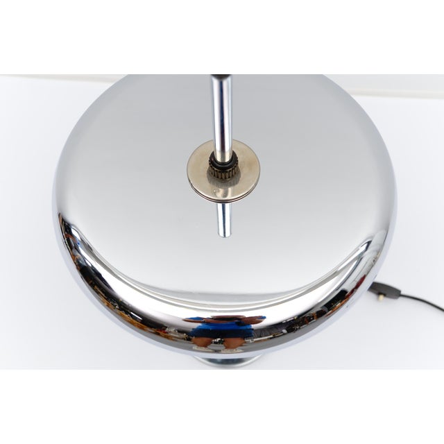 German Space Age Chrome Table Lamp, 1960s For Sale - Image 11 of 15