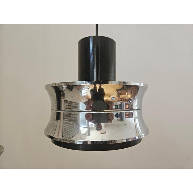 Silver Mid-Century Pendants in the style of Jo Hammerborg, Denmark, 1970s, Set of 2 For Sale - Image 8 of 13