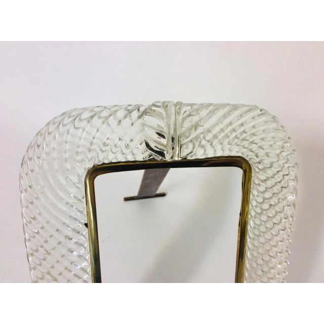 Vintage Murano Glass Photo Frame, 1940s For Sale - Image 3 of 5