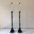 Textile Late 20th Century Skinny Black Plaid Lamps: A Pair For Sale - Image 7 of 10