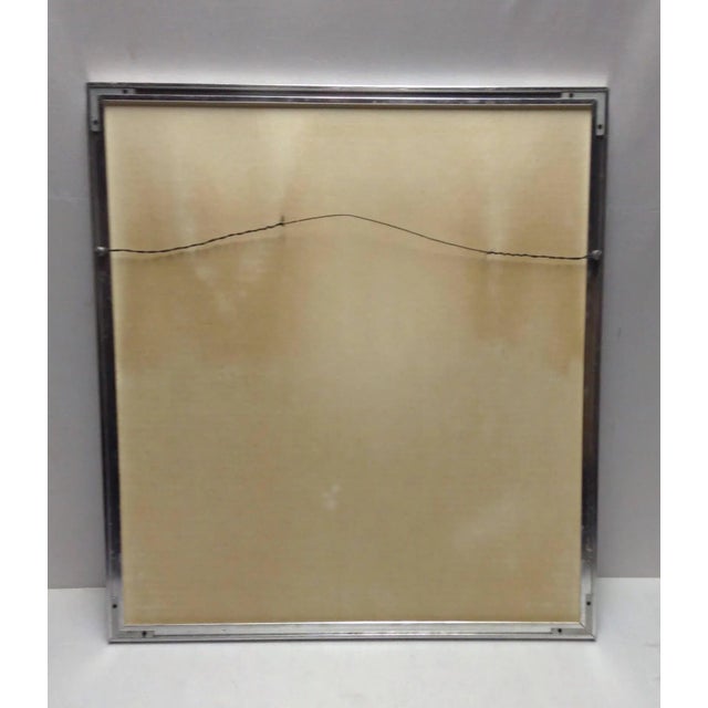 Vintage Original Watercolor Splotches Abstract Painting Famed Art Artist Signed For Sale - Image 9 of 10