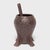 Metal Chinese Floral Cast Iron Mortar, C. 1950 For Sale - Image 7 of 8