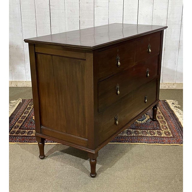 English Mahogany Chest of Drawers, 1930s For Sale - Image 11 of 15