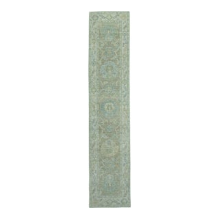 Turkish Oushak Rug 2'2" x 10'1" #19293 For Sale