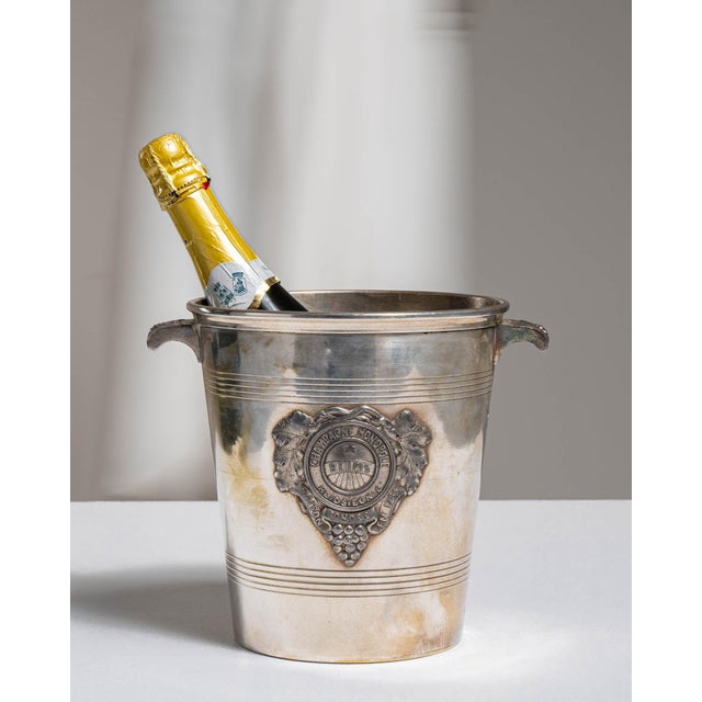Mid 20th Century France Gold Silver Ice Bucket For Sale In Greensboro - Image 6 of 15