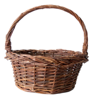 Vintage Wicker Gathering Basket