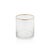 Update your glassware collection with the classic and simple Optic Rock Glasses. Featuring clear glass with gold rim,...