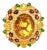Bochic Vintage 7ct Lemon Citrine Multi-Gem & Diamond Cocktail Ring in 18K Gold For Sale