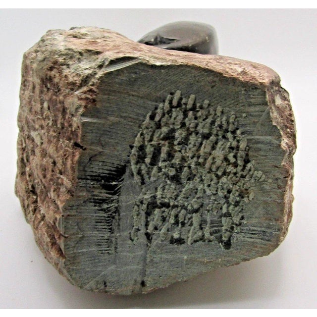 1950s Hand-Carved Shona Tribe Serpentine Stone Abstract Sculpture W. Sachiti For Sale - Image 11 of 12