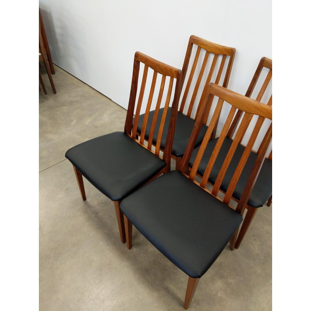 Wood Set of 4 Vintage Mid Century Modern Dining Chairs by G Plan For Sale - Image 7 of 9