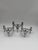 ✦ Rare set of 3 modular vintage candleholders with ingenious plug-in stacking system — stack and arrange them freely in...