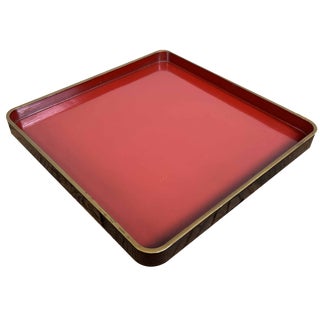 Urushi Lacquer Serving Tray, 1936 For Sale