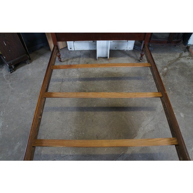 Mid Century Georgian Style Mahogany Double Full Size Four Post Poster Bed For Sale - Image 12 of 13