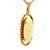 Modern Vintage Italian 18k Gold Oval White Opal Rope Frame Pendant For Sale - Image 3 of 12