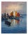 Jusa, Boats, 20th Century, Acrylic on Canvas For Sale