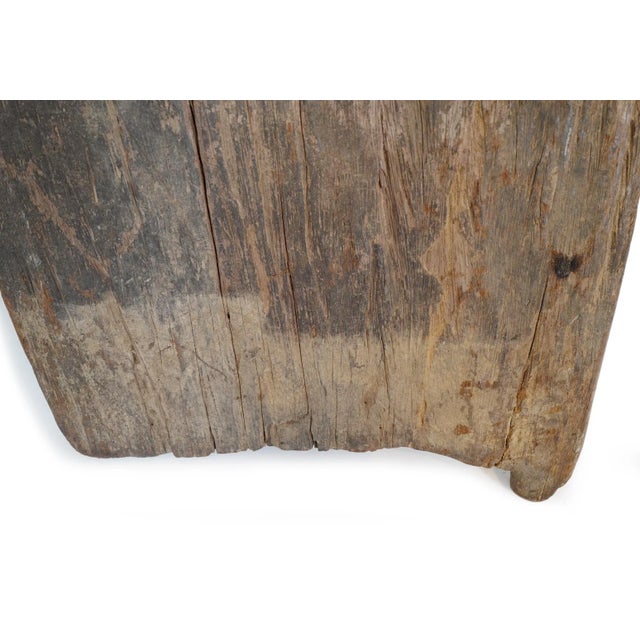 Wood Vintage Old Igbo African Grain Door / Wall Object For Sale - Image 7 of 8