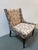 Tribal Hieorglycphic Upholstered Accent Chair For Sale - Image 3 of 12