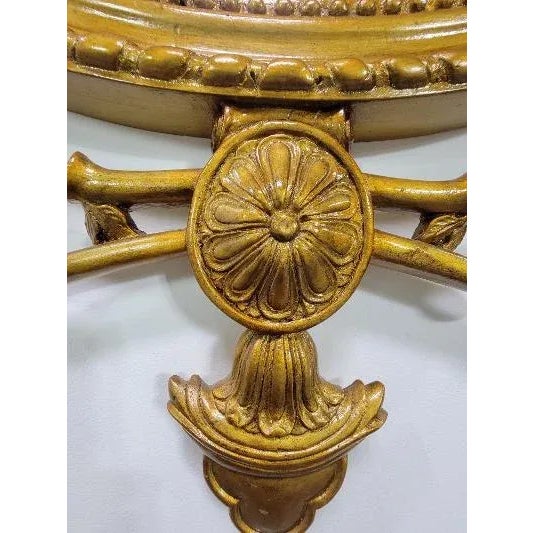 Contemporary Monumental Suzanne Geismar Gold-Toned Mirror For Sale - Image 12 of 13