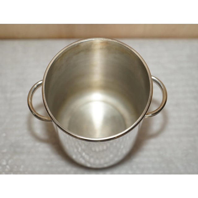 1930s Art Deco Silver Plated Ice Bucket from Saint Hilaire Paris, 1930s For Sale - Image 5 of 10