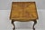 French Provincial Vintage French Provincial Style Low Oak & Walnut Square Side Table For Sale - Image 3 of 9
