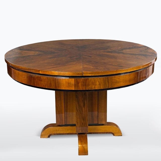Vintage Art Deco Folding Dining Table, Bohemia, 1930s For Sale - Image 9 of 9