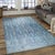Cornflower Blue 8x10 Blue Hand-Knotted Wool Diamond Lattice Tribal Modern Carpet Rug For Sale - Image 8 of 8