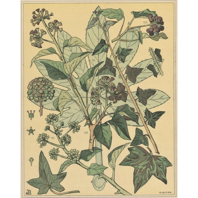 This is a very RARE Art Nouveau chromolithograph that dates to the late 1800’s. It comes from an unbound portfolio called...