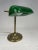 Gold Vintage Ministerial Lamp in Brass and Green Glass, 1950s For Sale - Image 8 of 12