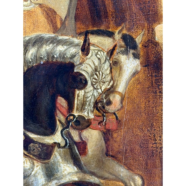 19th-Century British Victorian Renaissance Knight Equestrian Oil Painting, Circle of Sir John Gilbert Ra For Sale - Image 12 of 18
