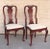 Wood Queen Anne Style Chairs Red Paint - a Pair For Sale - Image 7 of 7