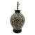 Late 20th Century Black & Ivory Geometric Chulucanas Pottery Lamp – Handcrafted Peruvian Art Lg Tribal Vase For Sale