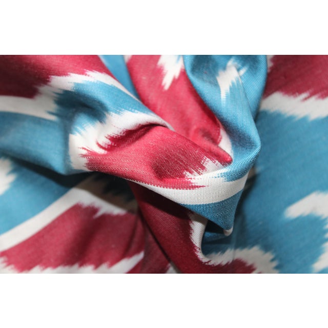 Contemporary Silk Ikat Bohemian Turkish Pillow For Sale - Image 4 of 7