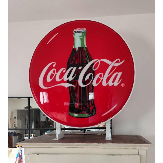 Mid-Century Modern Vintage Large Coca Cola Neon Sign For Sale - Image 3 of 9