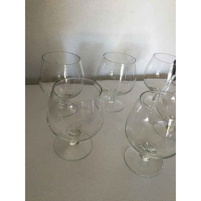 1970s Vintage Classic Snifters Brandy Glass Set of 6 For Sale - Image 5 of 6
